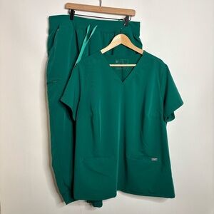 Figs Hunter Green Set 3x